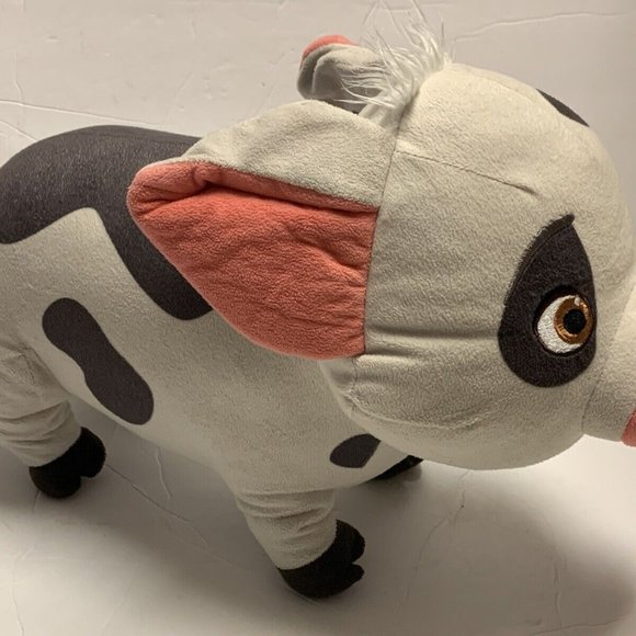 Disney Store Pua 17" Large Plush Gray & Pink Pig Moana Movie Stuffed Animal Toy - Picture 3 of 7